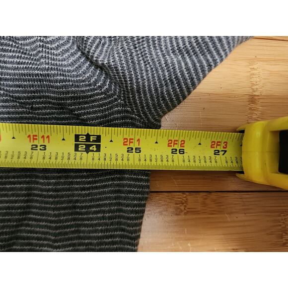 NWT Peter Millar Needle Stripe Wool Quarter Zip Sweater Gray Men's Size XXL 2XL - Picture 7 of 12